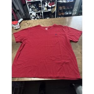 Polo Ralph Lauren Mens Size XXL V-Neck T-Shirt Maroon Color Short Sleeve